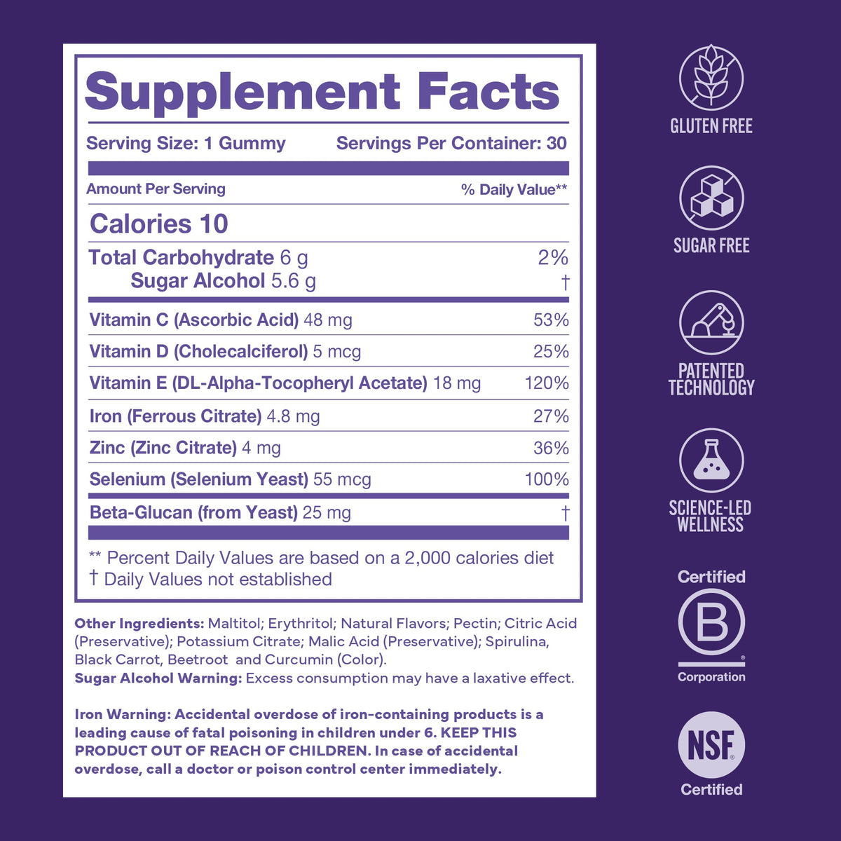 7-in-1 Immunity Gummies - UPSA Nourished Gummies
