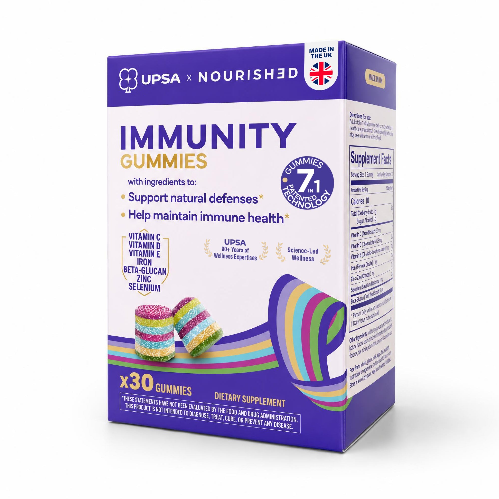 7-in-1 Immunity Gummies - UPSA Nourished Gummies
