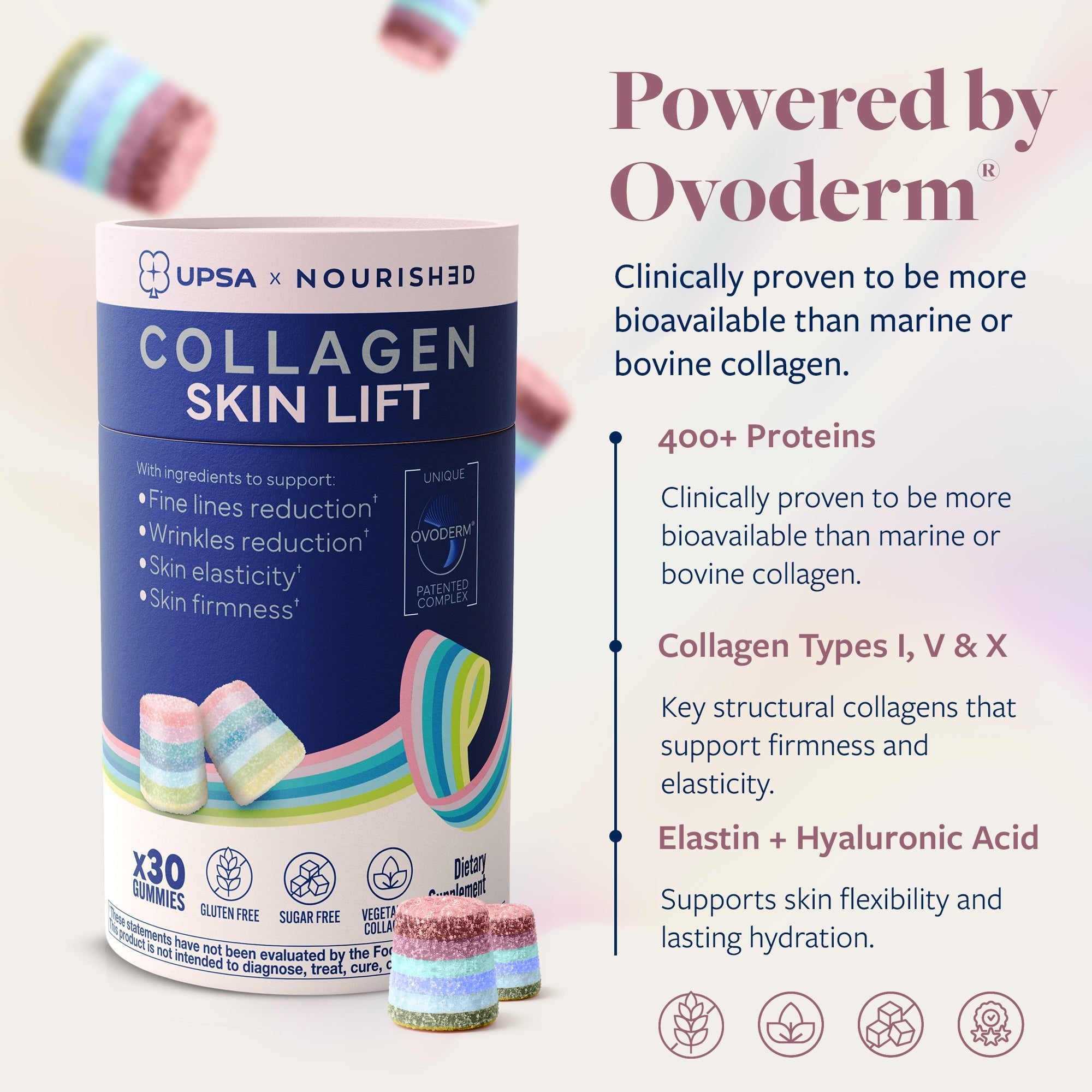UPSA Skin Lift Collagen Gummies - UPSA Nourished Gummies