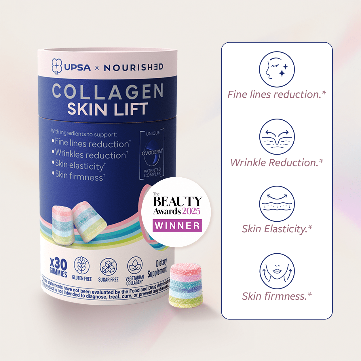 UPSA Skin Lift Collagen Gummies - UPSA Nourished Gummies